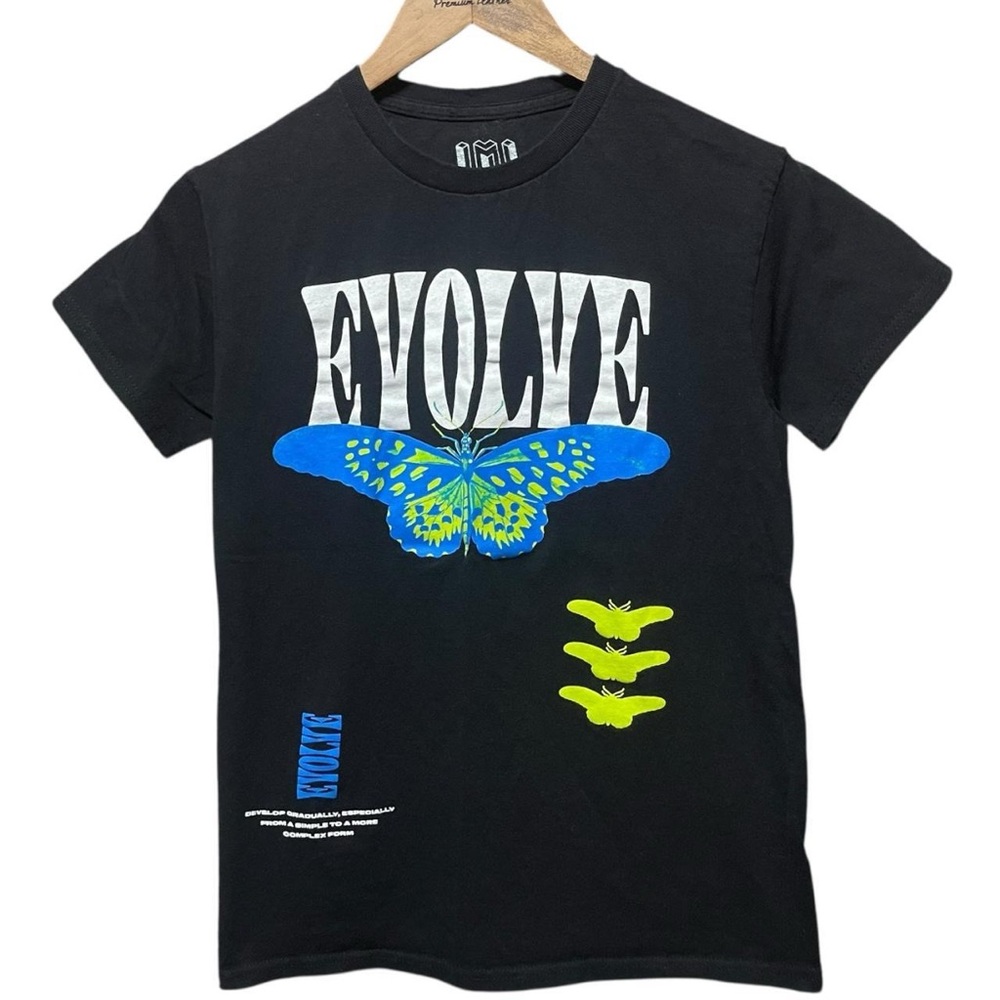 Evolve Butterfly graphic evolution positivity uplifting streetwear nature Shirt